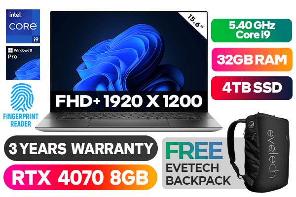 Dell XPS 15 9530 - 13th Gen Intel Core i9 & RTX 4070 Ultrabook