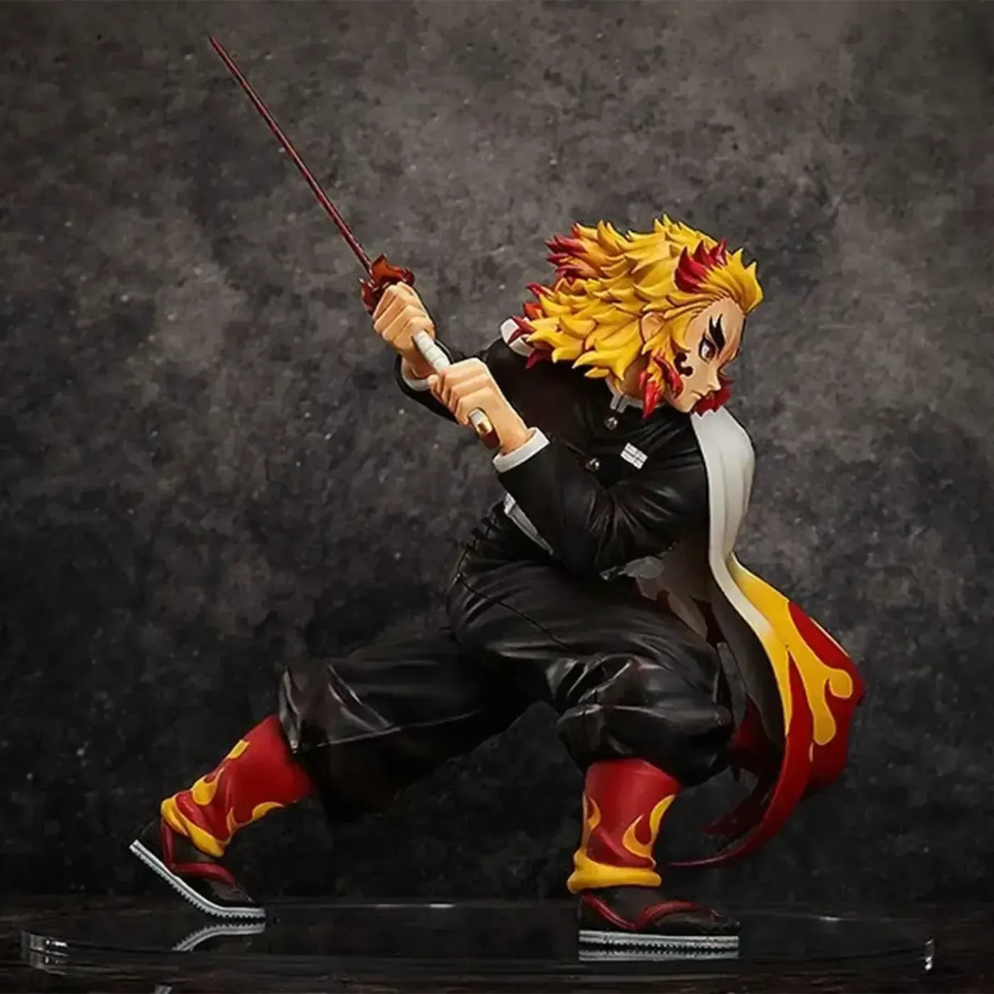 Full-height view of the 1/4 scale Kyojuro Rengoku collectible figure