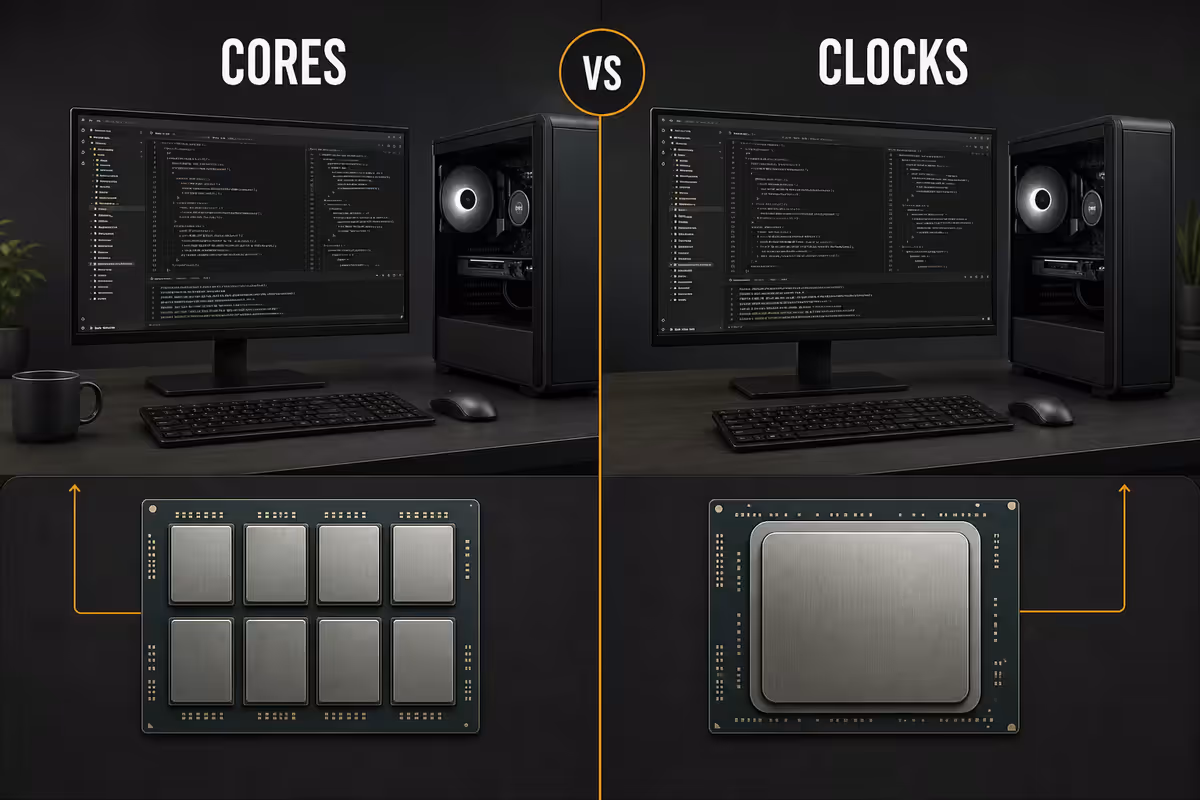 The dev workload (and why GPU rarely matters)