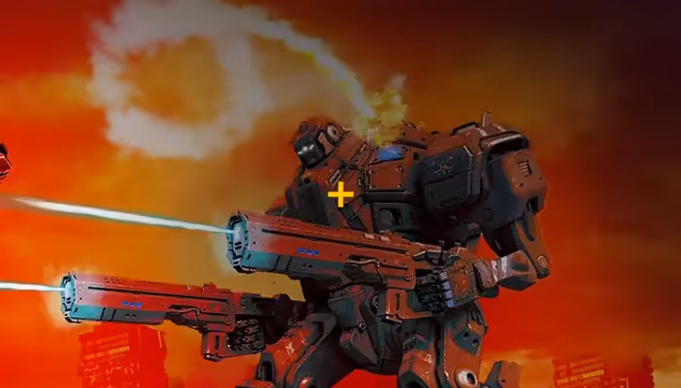 On-screen crosshair overlay for precise aiming