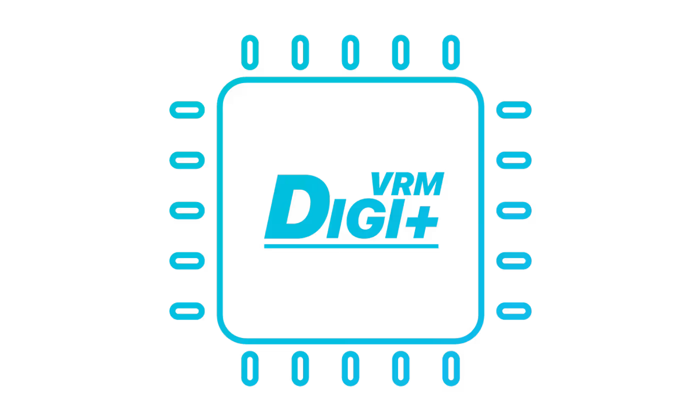 Digi+ VRM control interface for real-time power regulation settings