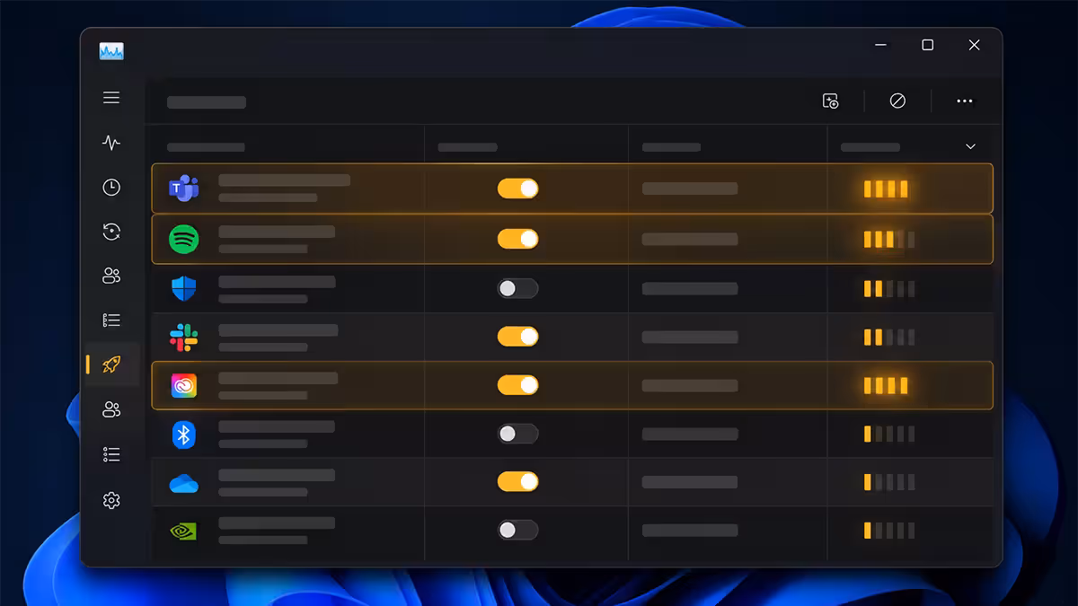 Task Manager Startup tab