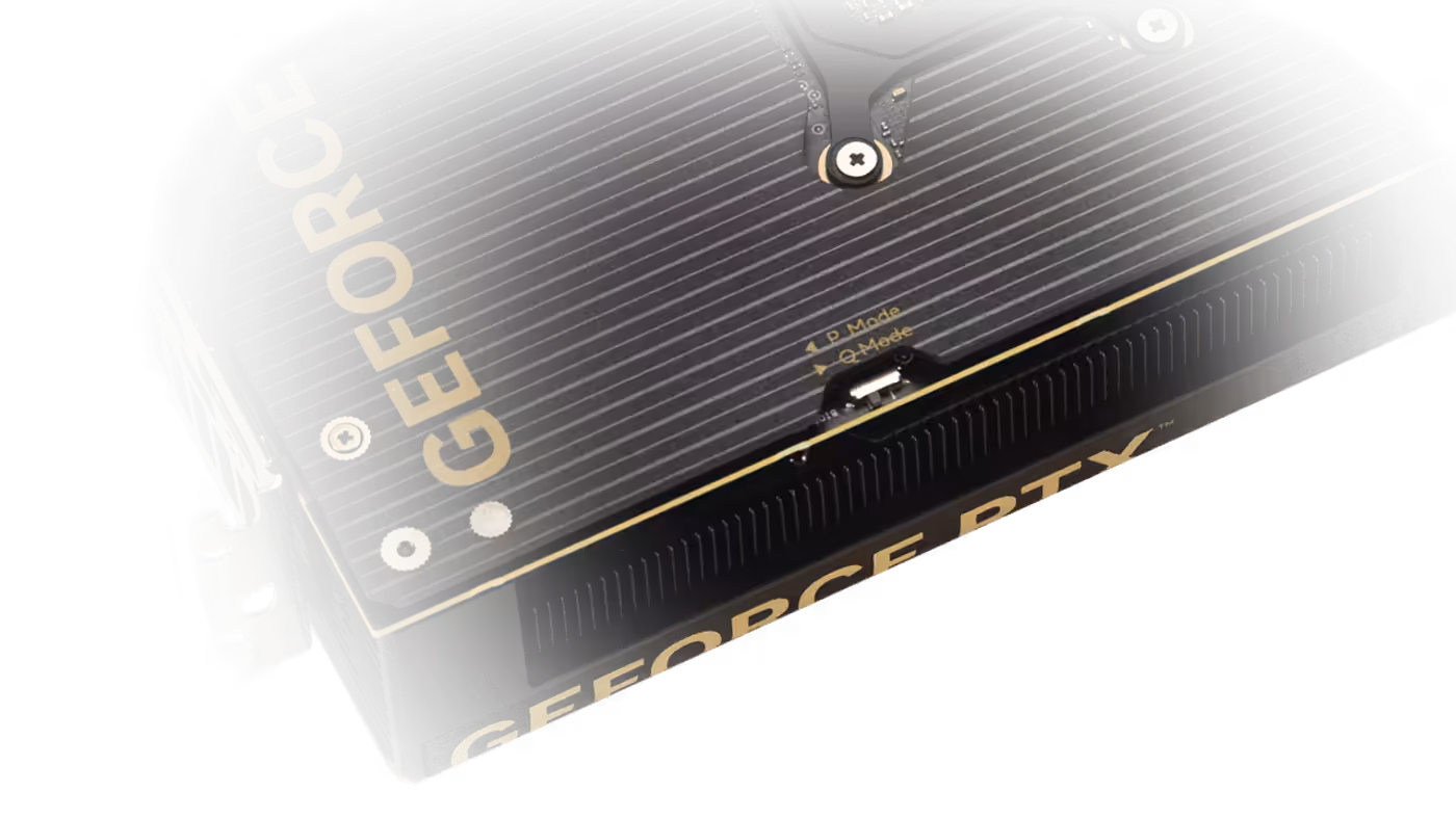 Dual BIOS switch on the back of ProArt RTX 5080 card