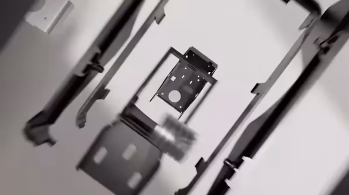 Animation of auto gravity-sensing chassis technology