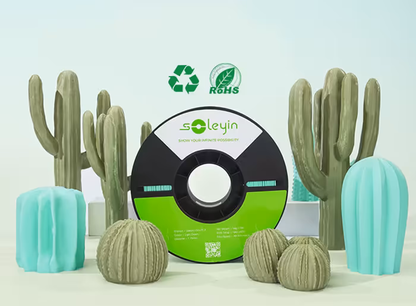 Safe material and eco-friendly plant-based 3D printing filament