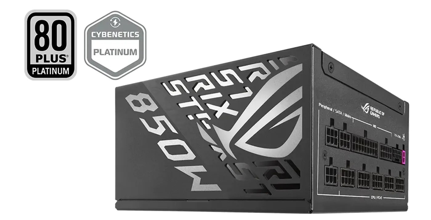 Efficiency curve of ROG Strix 850W Platinum with 80 plus platinum logo