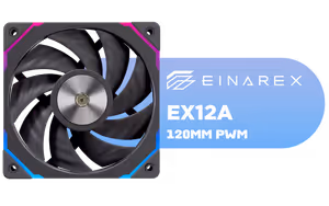 einarex-ex12a-120mm-pwm-case-fan-black - Image 1