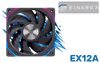 EINAREX EX12A 120mm PWM Case Fan, Black - image 1