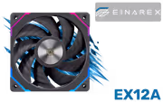 EINAREX EX12A 120mm PWM Case Fan, Black - image 1