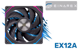 einarex-ex12a-120mm-pwm-case-fan-black - Image 1