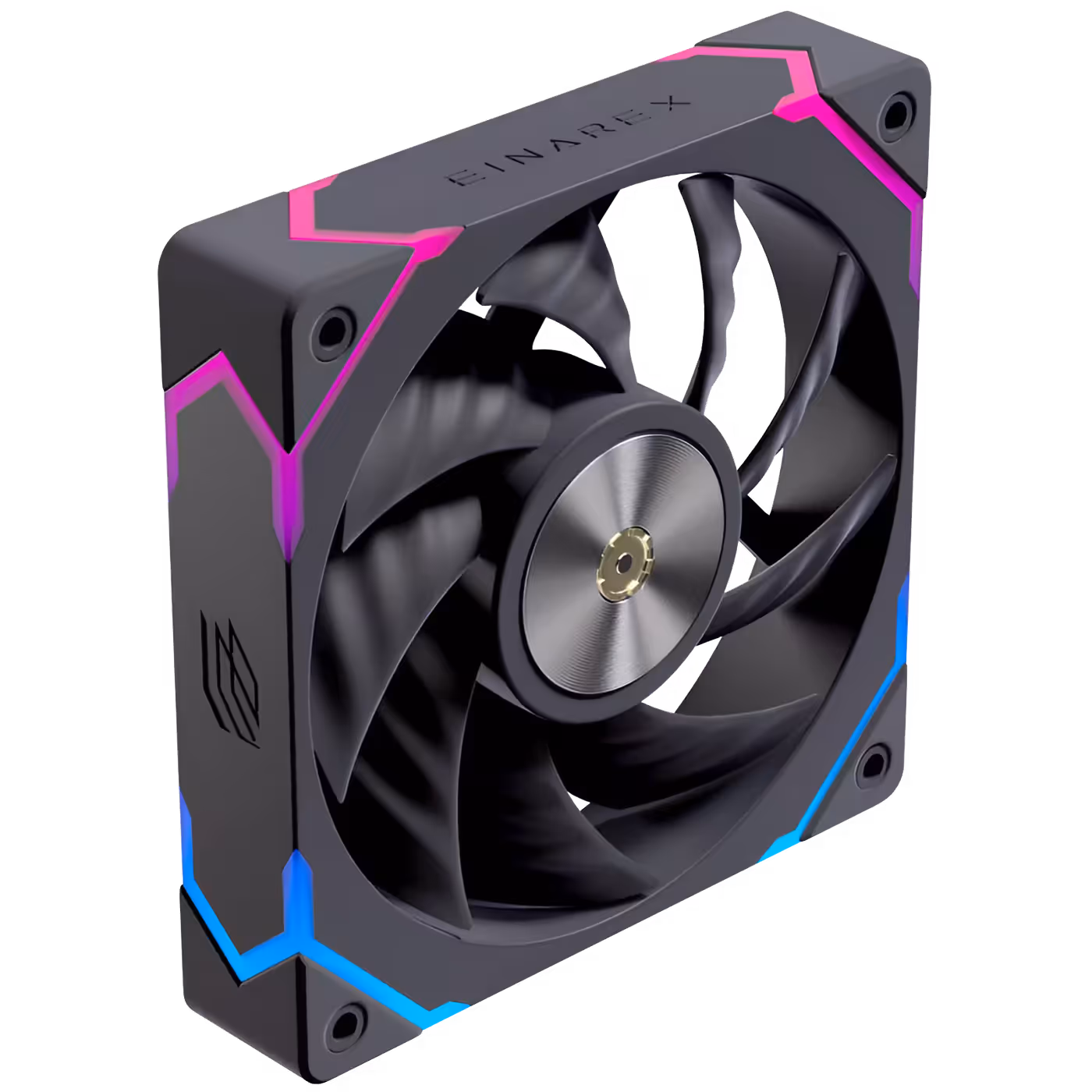 White EX12A cooling fan mapping out core thermodynamic capabilities and visual RGB effects