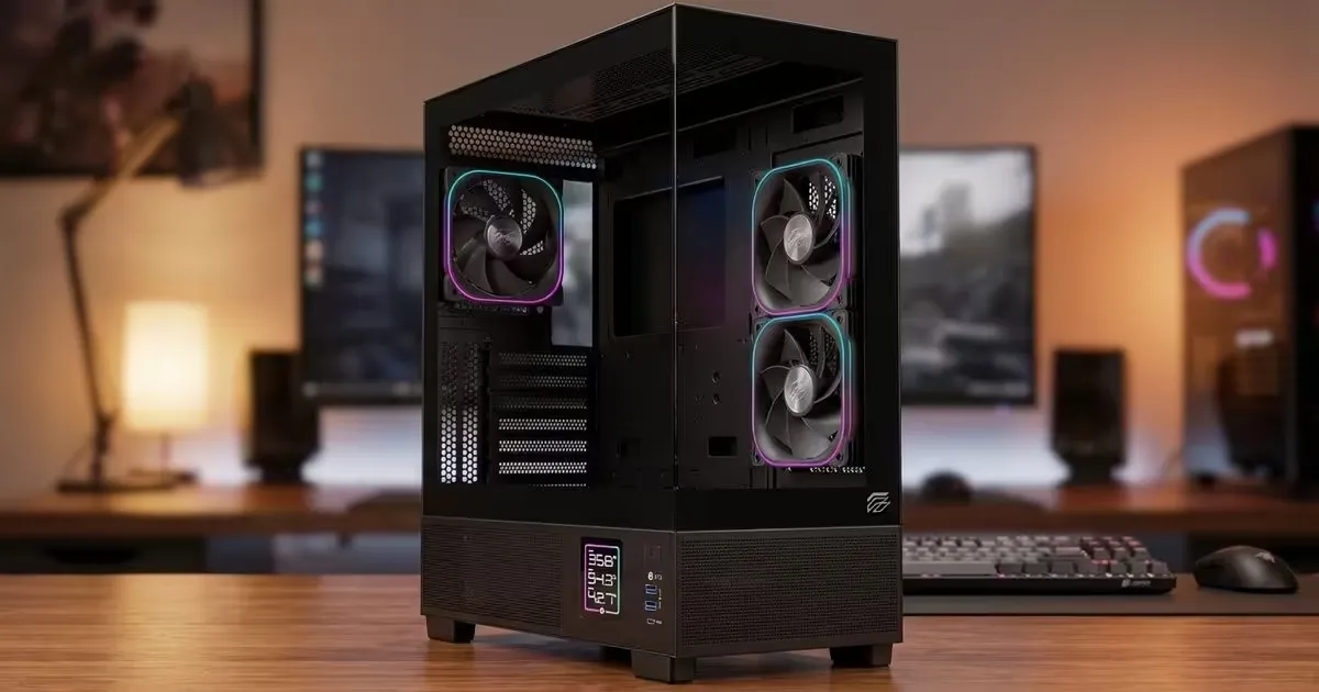EINAREX Prisma S501D ATX Mid-Tower Gaming Case Black | Evetech