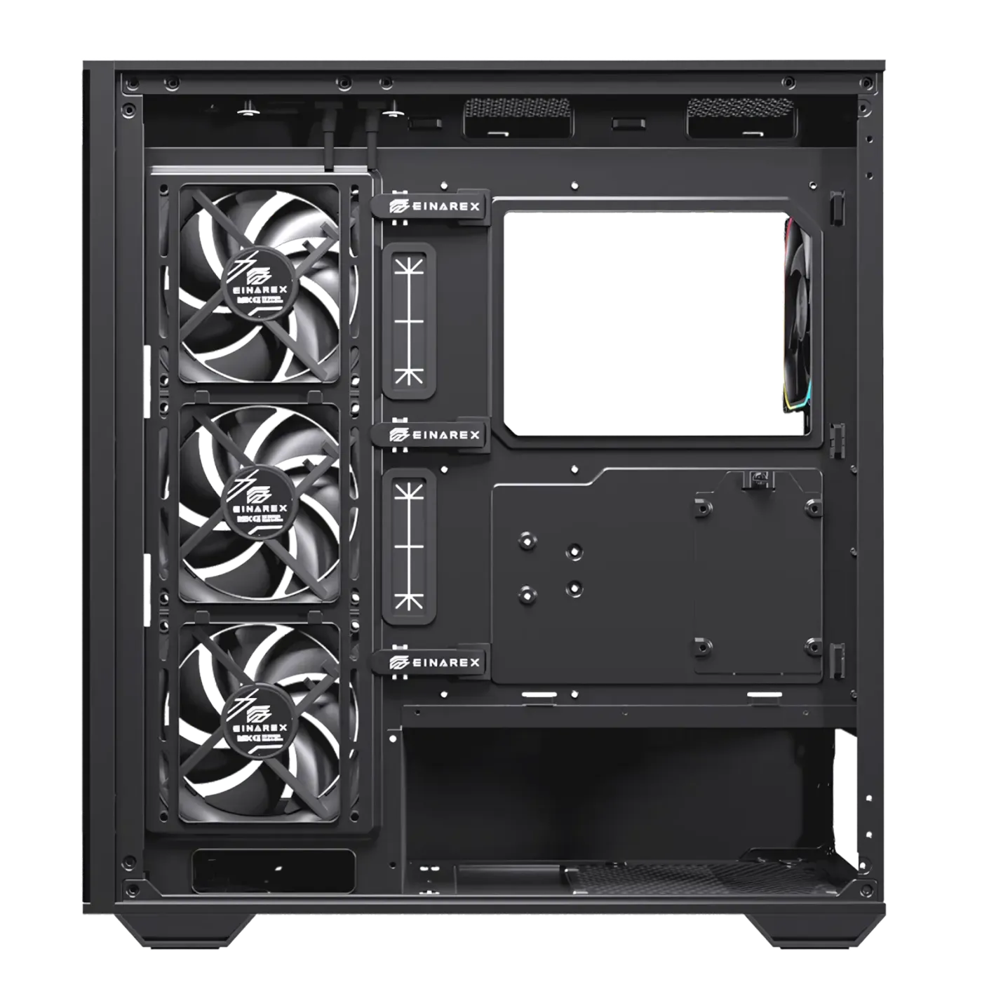 Diagram showing core specifications including motherboard support and dimensions for the S700 case.