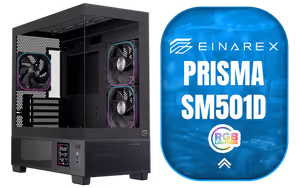 einarex-prisma-sm501d-matx-mid-tower-gaming-case-black einarex-prisma-sm501d-matx-mid-tower-gaming-case-black - Image 1