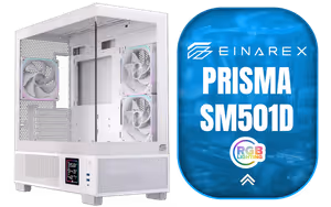 einarex-prisma-sm501d-white-m-atx-mid-tower einarex-prisma-sm501d-white-m-atx-mid-tower - Image 1