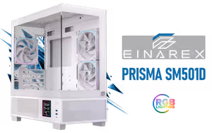 einarex-prisma-sm501d-white-m-atx-mid-tower - Image 1