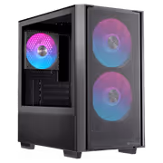 EINAREX Pulse PM150 Mini-Tower Case with USB-C, RGB Fans (Black) - image 2