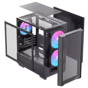 EINAREX Pulse PM150 Mini-Tower Case with USB-C, RGB Fans (Black) - image 6