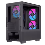 EINAREX Pulse PM150 Mini-Tower Case with USB-C, RGB Fans (Black) - image 7