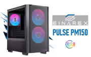 EINAREX Pulse PM150 Mini-Tower Case with USB-C, RGB Fans (Black) - image 1