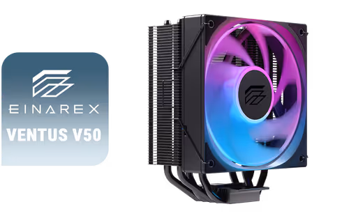 einarex-ventus-v50-cpu-air-cooler-black-pwm-120mm - Image 1