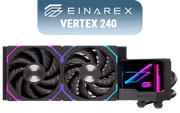 EINAREX Vertex 240 EXWC-VX-1240R-B — 2800 RPM ARGB AIO Cooler - image 1