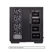 EINAREX Zenith Z1K E-ATX Mid-Tower Case, Black - image 9