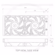 EK 280mm AIO D-RGB Liquid CPU Cooler with 140mm Fans - image 8