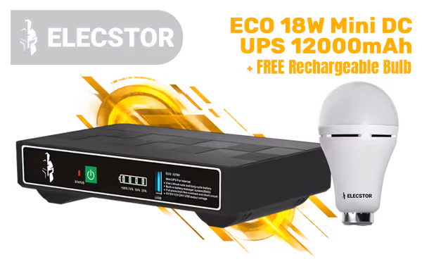 Elecstor-ECO TIT-ECO32700 18W Mini DC UPS 12000mAh - image 1 Elecstor-ECO TIT-ECO32700 18W Mini DC UPS 12000mAh - image 1