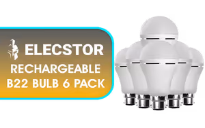Elecstor Rechargeable B22 Bulb 6 Pack - Image 1