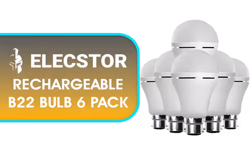 Elecstor Rechargeable B22 Bulb 6 Pack - Image 1