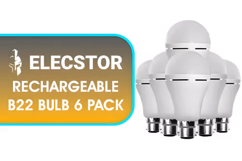 Elecstor Rechargeable B22 Bulb 6 Pack - Image 1