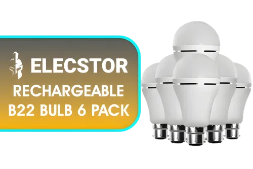 Elecstor Rechargeable B22 Bulb 6 Pack - Image 1
