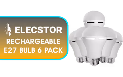 Elecstor Rechargeable E27 Bulb 6 Pack - Image 1