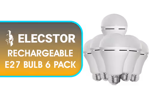 Elecstor Rechargeable E27 Bulb 6 Pack - Image 1