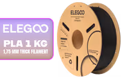 ELEGOO PLA 1kg 1.75mm Black Filament for FDM, Low Warping - image 1