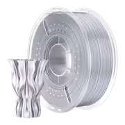 ELEGOO PLA Silk 1kg 1.75mm Silver Grey Filament - image 2