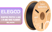ELEGOO Rapid PETG 1kg 1.75mm Black 600mm/s Filament - image 1