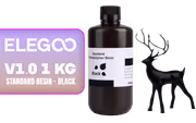 ELEGOO V1.0 1 KG Resin, Black 405nm DLP LCD, Low Shrink - image 1