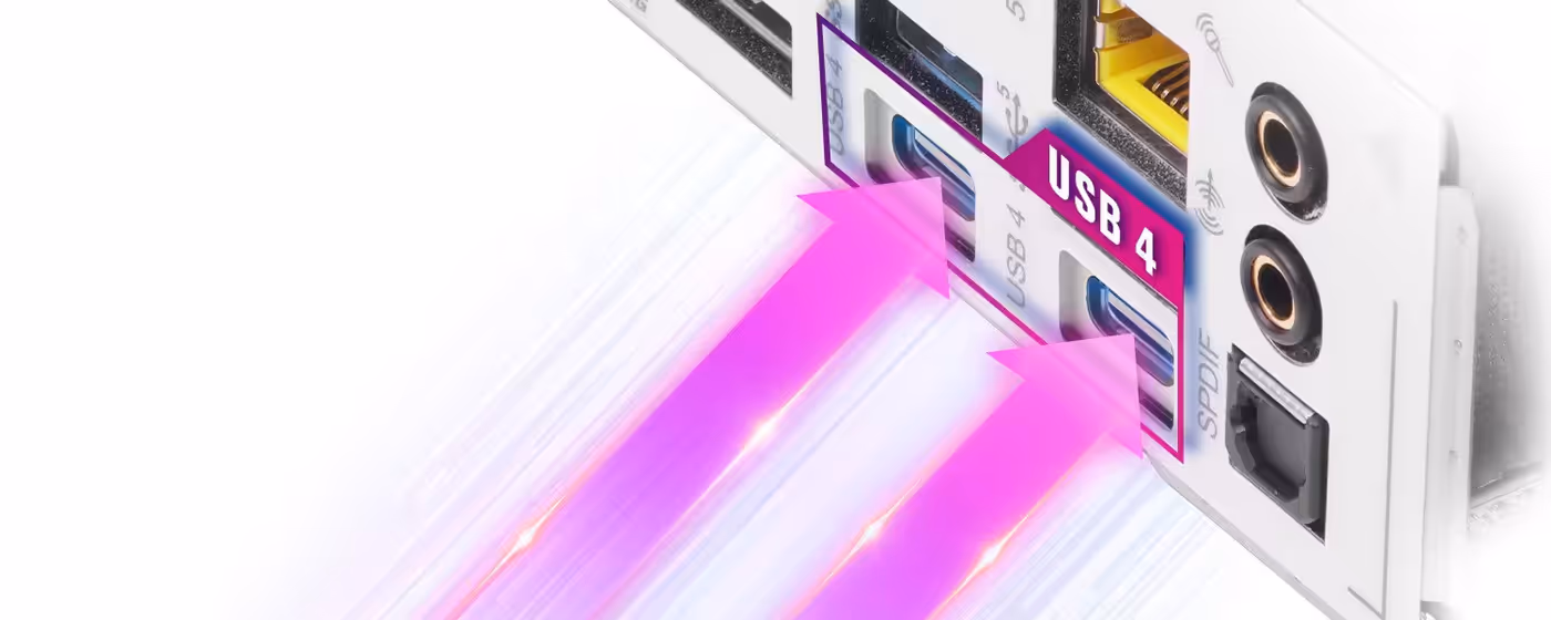 Enhanced USB4 Type-C port supporting 40Gbps data transfer