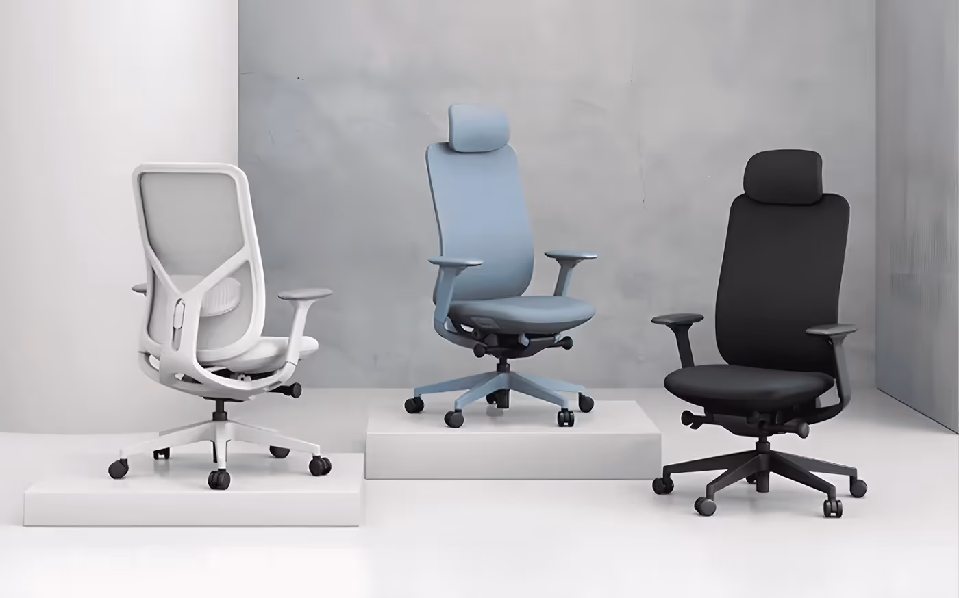 The Enova ANTLER office chair positioned at a desk ready for use