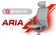 Enova Aria EAR-001A Light Grey Office Chair – Stretch Mesh Comfort - image 1