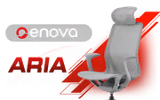 Enova Aria Ver.2 EAR-002A Light Grey Office Chair - image 1