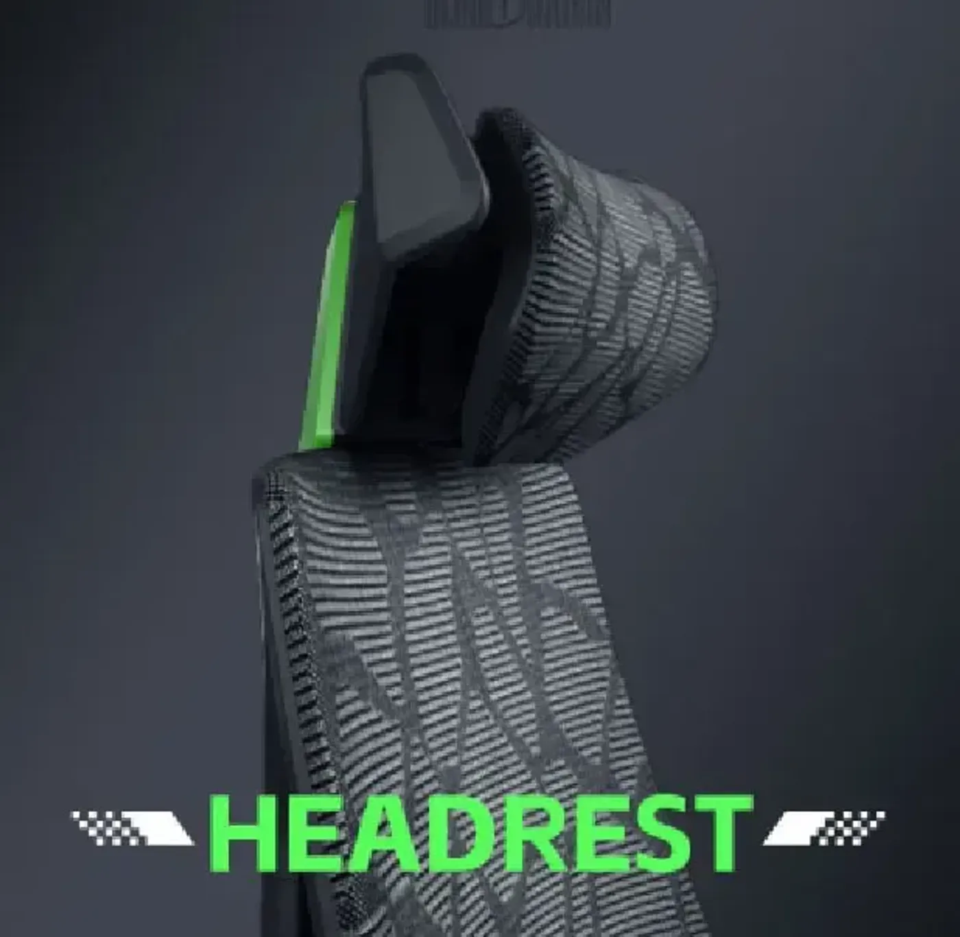 Large curved headrest with height and angle adjustment on the Bloodragon BLS