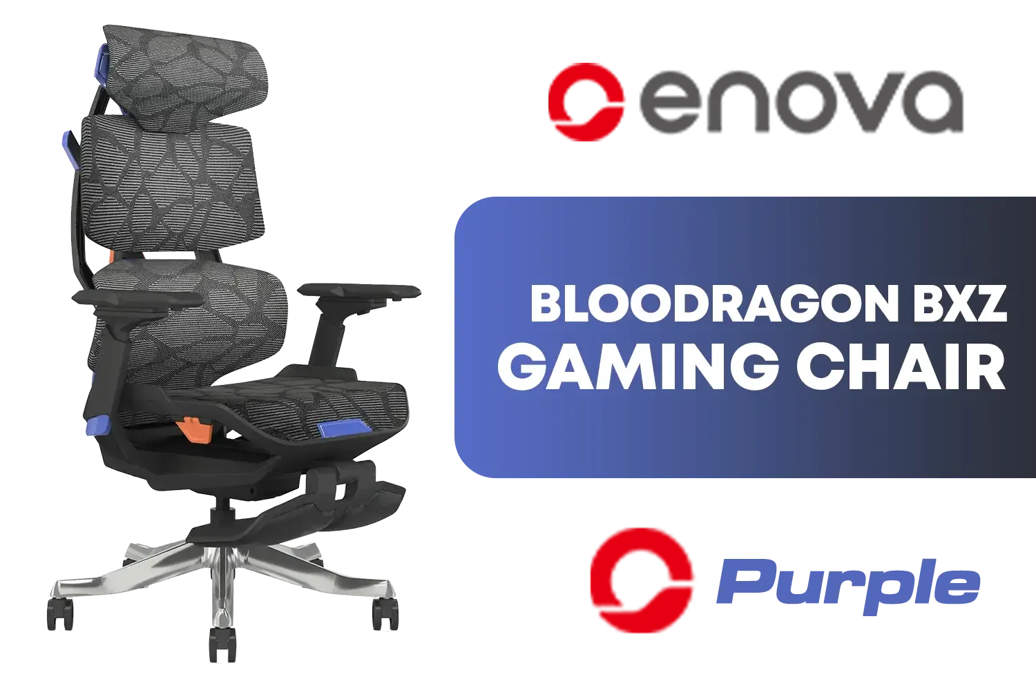 Enova Bloodragon BXZ Gaming Chair - Purple / BXZ-002A-ZS-Purple