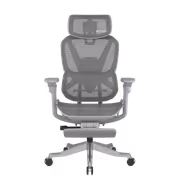 Enova EHJ-006A Gray Nylon Frame Gaming Chair — 4D Lumbar, Footrest - image 2