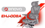 Enova EHJ-008A Gaming Chair — Gray Aluminium Frame & Footrest - image 1
