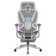 Enova EHJ-008A Gaming Chair — Gray Aluminium Frame & Footrest - image 6