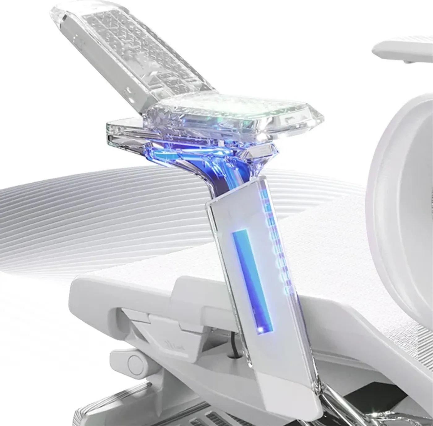 Close view of the 6D adjustable armrest on the Enova EZY Office Chair