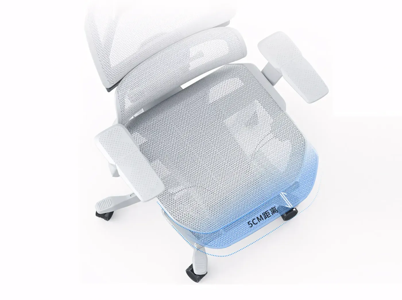 Integrated lumbar support technology behind the Enova EZY backrest